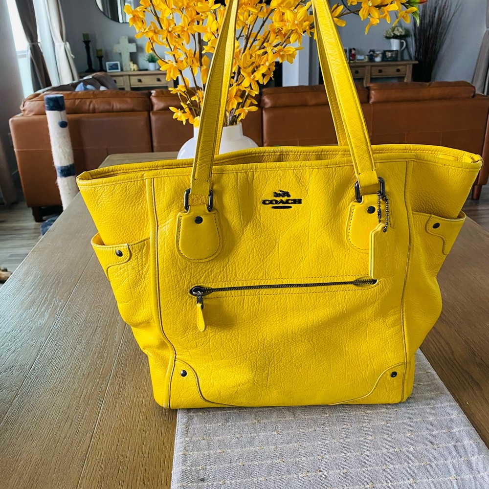 COACH Yellow Tote.